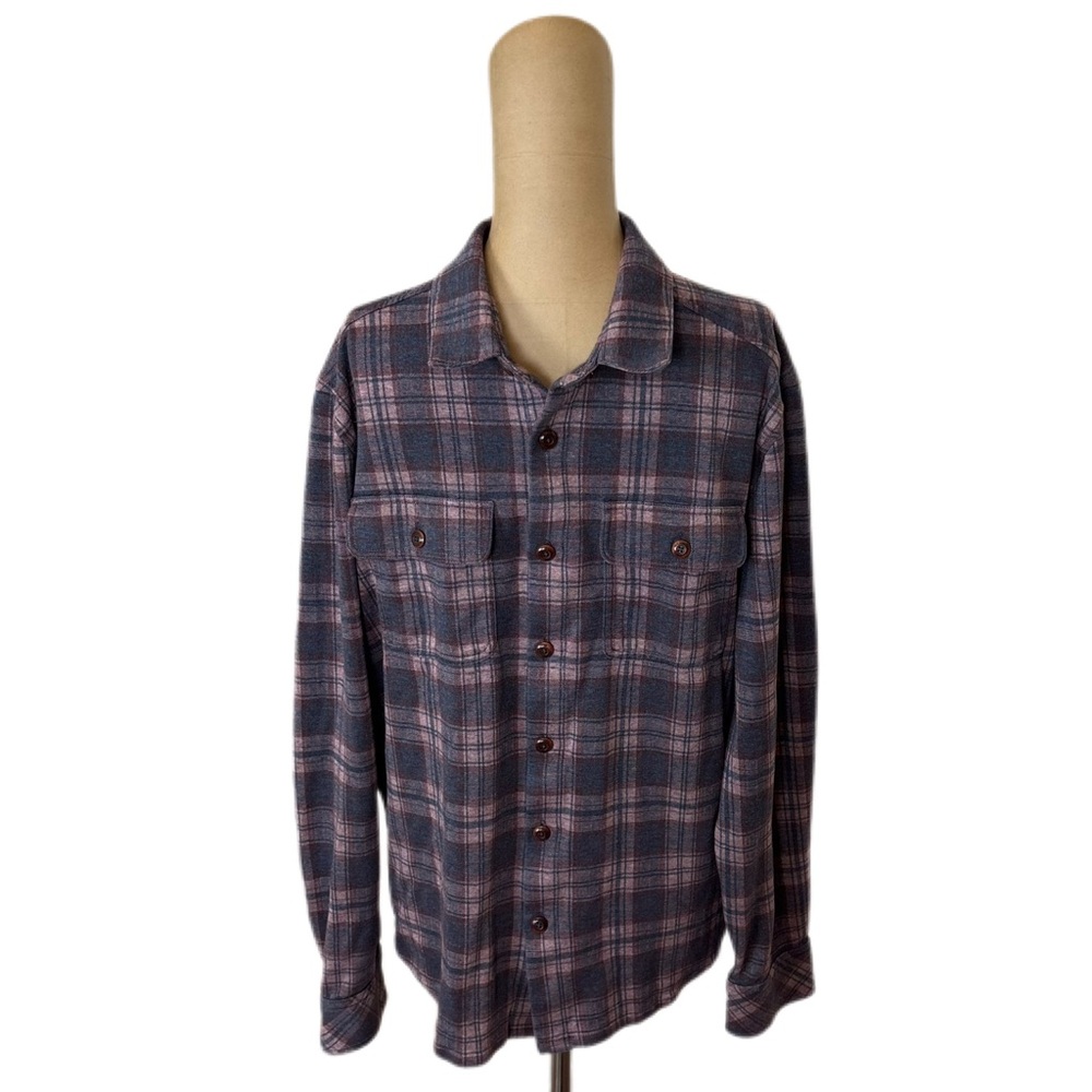 DU/ER Men's Performance Flannel Button Down MCJR1800 Size Medium